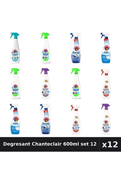 Chanteclair Set 12 Degresant Universal 600-625ml - Lămâie, Lavandă, Marseilia...