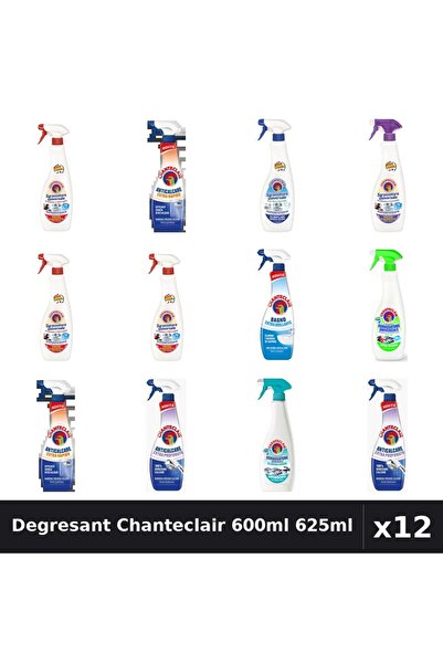 Chanteclair Set 12 Degresant Universal 600ml 625ml - 8 Arome, Anticalcar, Bic...