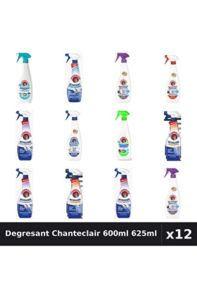 Chanteclair Set 12 Degresant Universal 600ml 625ml - 8 Arome, Anticalcar, Det...