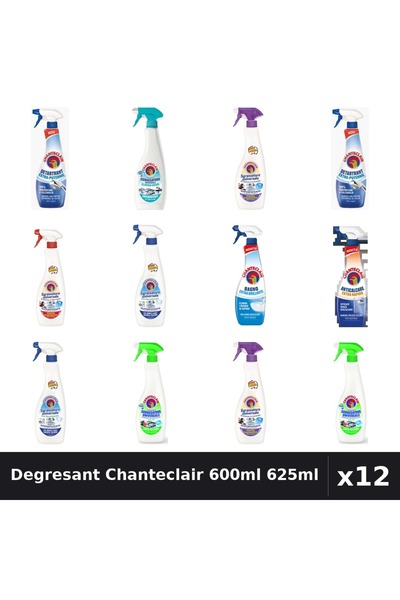 Chanteclair Pachet 12 Degresant Universal 600ml 625ml - 8 Arome, Detartrant, ...