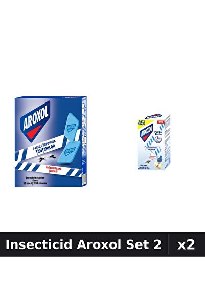 Aroxol Set 2 Insecticid - Pastile 30 buc & Aparat Electric - Anti Insecte