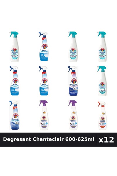 Chanteclair Set 12 Degresant Universal 600-625ml - Anti-Miros, Lavanda, Marsilia