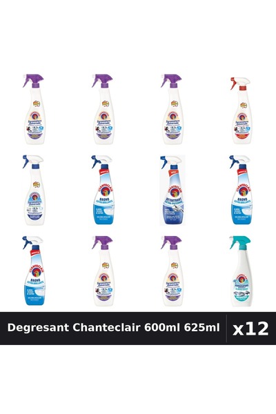 Chanteclair Set 12 Degresant Universal 600ml 625ml - Mosc, Lavanda, Marsilia,...