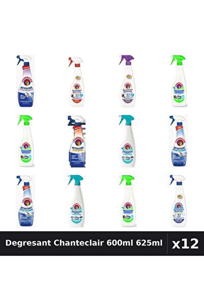 Chanteclair Set 12 Degresant Universal 600ml 625ml - 8 Arome, Anticalcar, Det...
