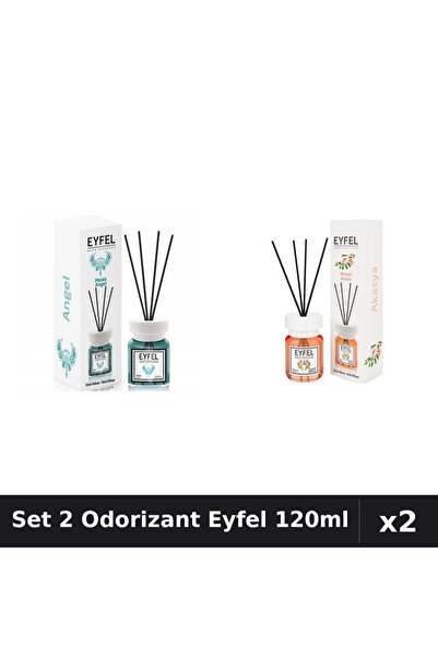 Eyfel Set 2 Odorizante Camera Betisoare, Acacia, Angel, 120 ml