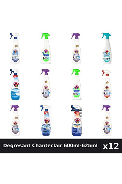 Chanteclair Set 12 Degresant Universal 600ml-625ml - 9 Arome, Anticalcar, Det...