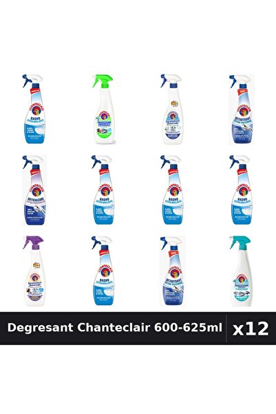 Chanteclair Set 12 Degresant Universal 600-625ml - 7 Arome, Anticalcar, Detar...