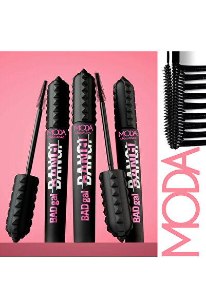 Moda Beauty ماسكارا بادجال بانج لزيادة كثافة الرموش (أسود) من مودا بيوتي