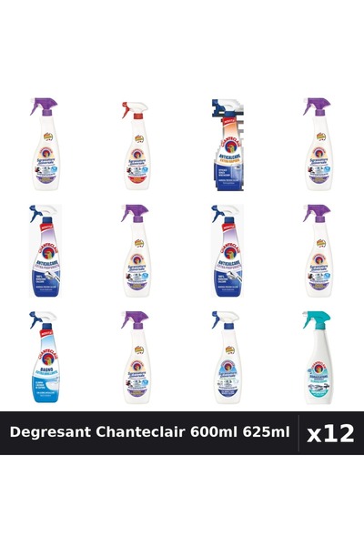 Chanteclair Set 12 Degresant Universal 600ml 625ml - 8 Arome, Lavanda, Marsil...