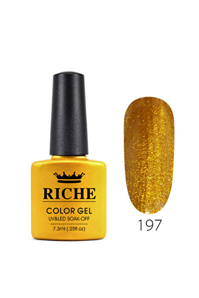 OEM Ojă semipermanentă Riche 197, Auriu, 7.3 ml