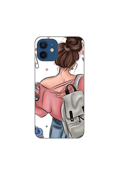 OEM Θήκη συμβατή με Apple iPhone 12, από σιλικόνη gel TPU, μοντέλο  "Girl Fas...