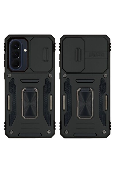 Sonique Θήκη Ring Armor CamShield για Samsung Galaxy A57 5G Μαύρο