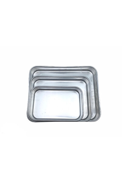 OEM Set of 3 oven trays, aluminum, 36/31/26 cm