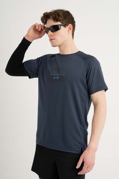 Airlife - Men's Running T-Shirt Navy Blue