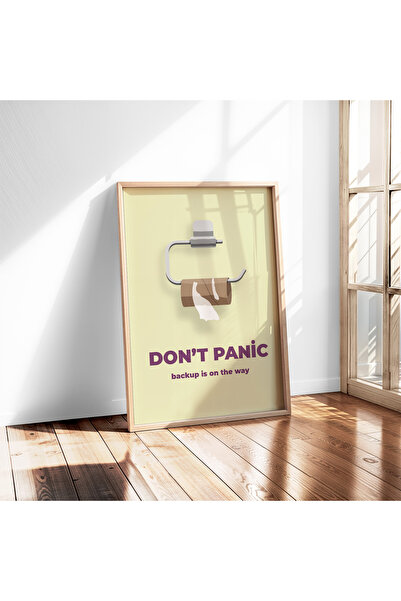 Sapphireworks Dont Panic Banyo Dekoratif Tablo