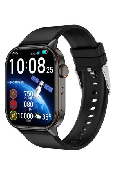 RollsTimi Men's Smartwatch QX17 Black