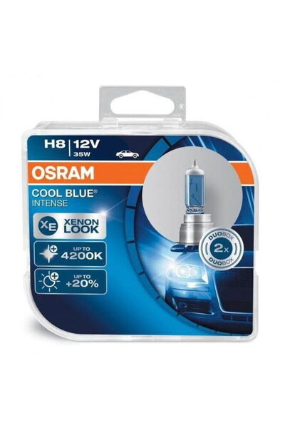 Osram Bec Cool Blue Intense H8 12V 35W, +20% lumina 4200K