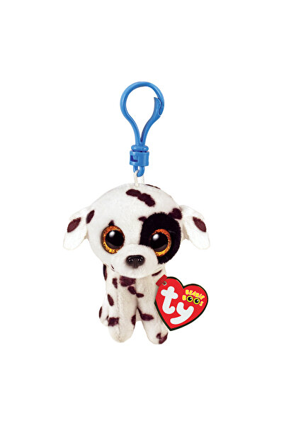 TY Beanie Boos Luther Χνουδωτό Μπρελόκ Σκυλάκι Δαλματίας Λευκό Και Μαύρο 8.5εκ