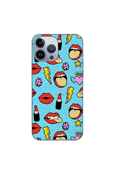 OEM Husa compatibila cu Apple iPhone 13 Pro Max Silicon Gel Tpu Model Pop Art...