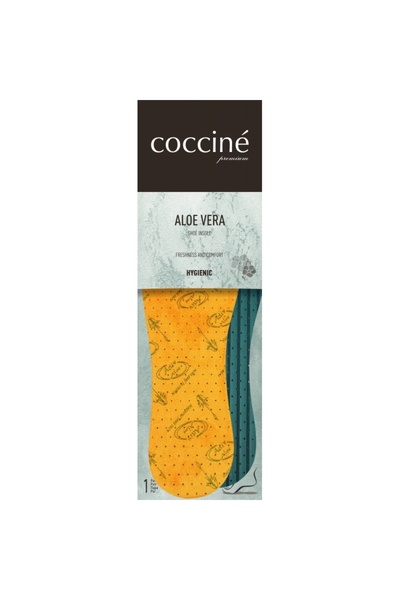 Coccine Branturi incaltaminte cu aloe vera, Latex, Coccine, 37, Verde/Galben