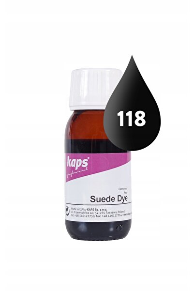 kaps Vopsea pantofi, Kaps, Pentru piele intoarsa/Nubuck, 50 ml, Negru