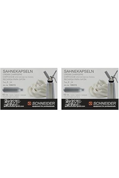 SCHNEIDER Gas capsule for charging cream whippers, pack of two from