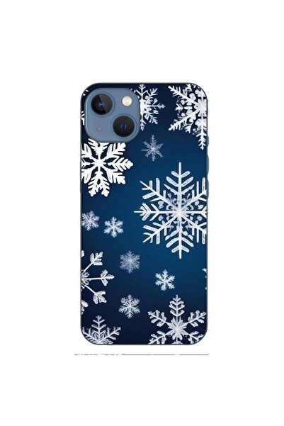 OEM Husa compatibila cu Apple iPhone 13 Silicon Gel Tpu Model Fulgi de Nea