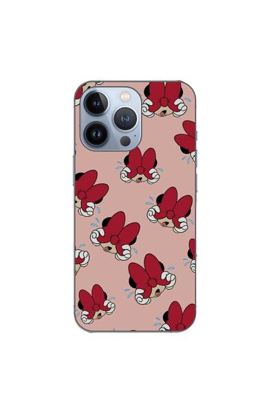 OEM Калъф, съвместим с Apple iPhone 13 Pro, силиконов гел TPU, с десен Мини М...