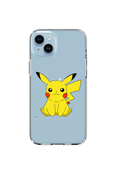 OEM Husa compatibila cu Apple iPhone 14 Plus Silicon Transparenta Model Pokem...