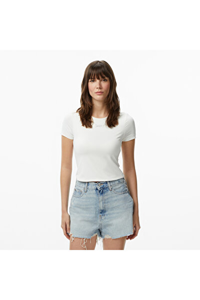Tommy Hilfiger Body Essentials Kadın Beyaz T-Shirt