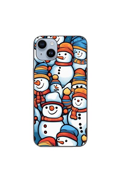 OEM Case compatible with Apple iPhone 14 Plus Silicone Gel Tpu Model Snowman ...