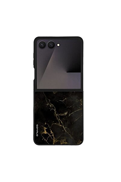 Sonique Θήκη Marble Series για Samsung Galaxy Z Flip 7 Μαύρο 01