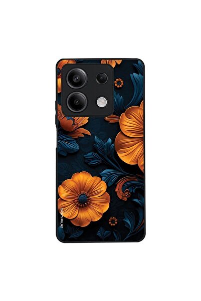 Sonique Θήκη 3D Flower Series για Xiaomi Redmi Note 13 5G Πορτοκαλί 01