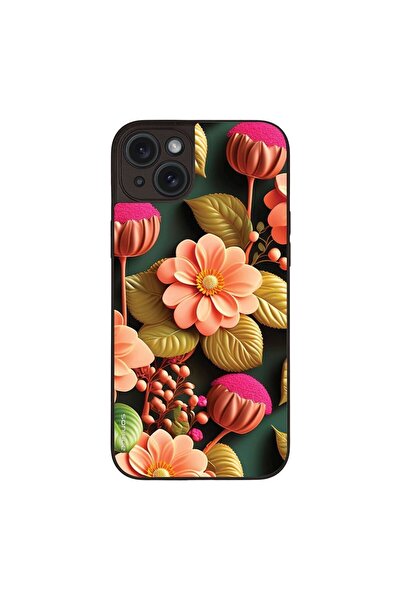 Sonique Θήκη 3D Flower Series για Apple iPhone 15 Plus Σομόν