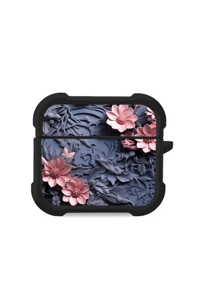 Sonique Θήκη Σιλικόνης 3D Flower Series για AirPods 3 Ροζ 02