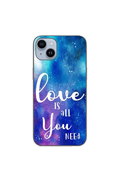 OEM Калъф, съвместим с Apple iPhone 15 Plus, силиконов гел TPU модел, Любовта...