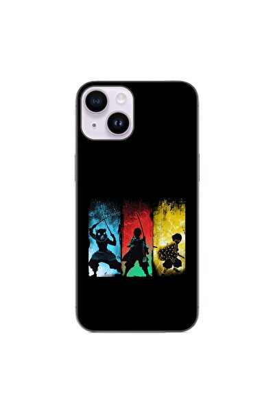 OEM Husa compatibila cu Apple iPhone 14 Silicon Gel Tpu Model Demon Slayer Team