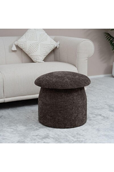 Danube Home Murano Round Ottoman | Multi-Functional Stool | Upholstered Footr...