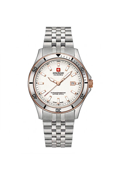 SWISS MILITARY HANOWA Mens Analogue Quartz Watch with Stainless Steel Strap 0...