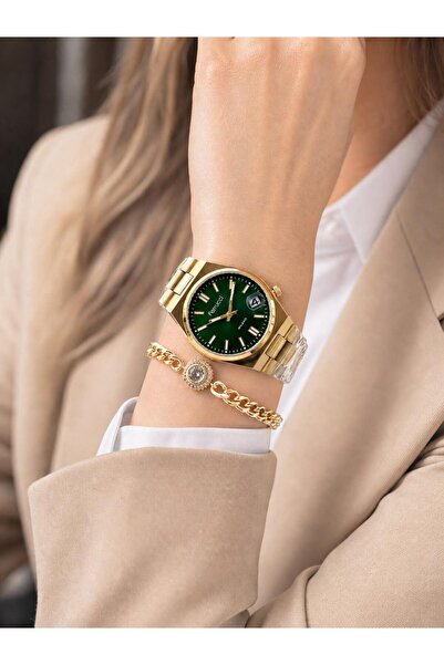 Ferrucci Women's Wristwatch+Bracelet Special Series Steel Band Blackening Col...