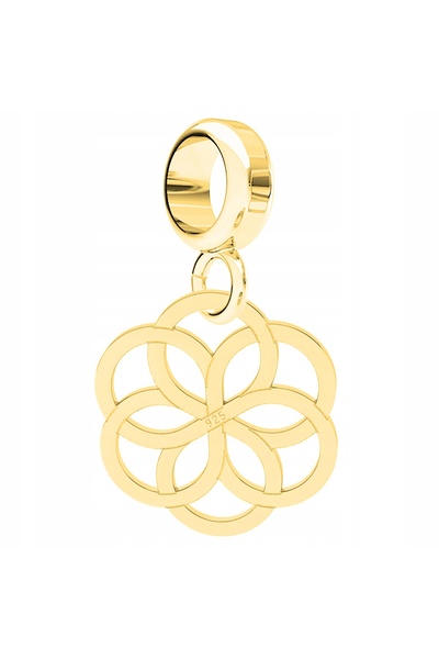 Larezo Pandantiv Tip Charm Pentru Bratari Modulare, Argint 925 Placat Cu Aur ...