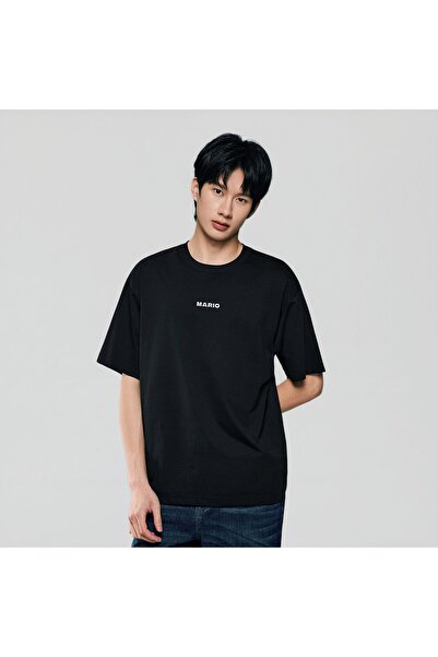 Giordano Men Relaxed Mario Back Graphic Cotton Tee