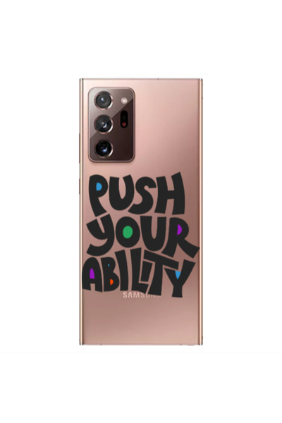 Other Samsung Note 20 Ultra Push Your Ability Transparent Silicone TPU Θήκη