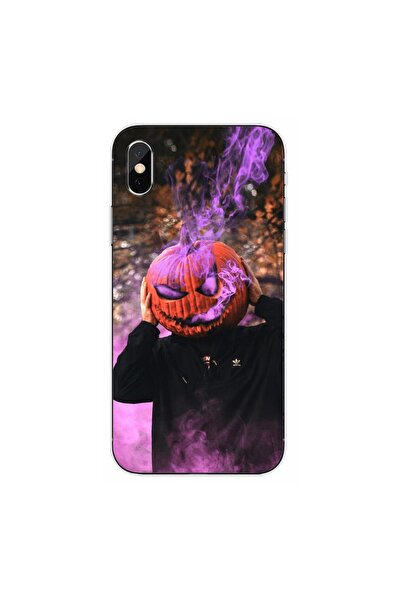 OEM Θήκη συμβατή με Apple iPhone X, από σιλικόνη gel TPU, με σχέδιο κεφαλής κ...