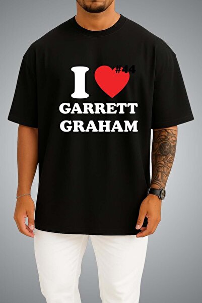 Bahriyeli Collection Oversize Off Campus I Love Garrett Graham Chest Printed ...