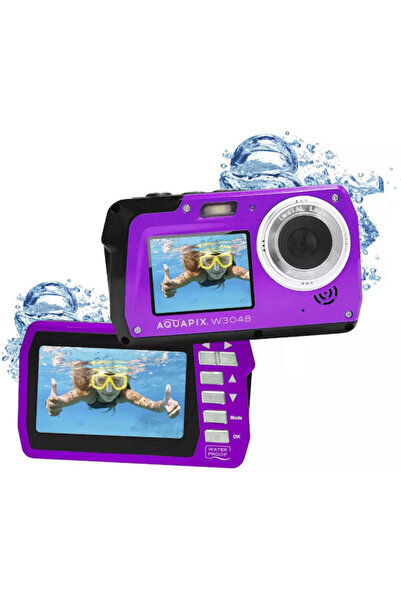 EasyPix Aquapix W3048 Edge Συμπαγής Φωτογραφική Μηχανή 13MP Οπτικό Ζουμ 16x Μωβ