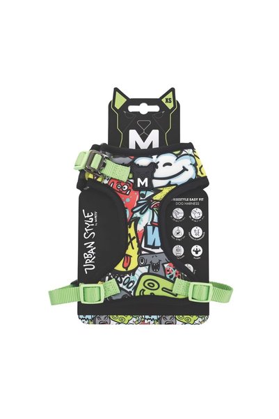M-PETS URBAN STYLE MULTİCOLOR EASY FİT KÖPEK GÖĞÜS TASMASI (XS)