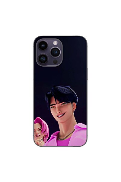 OEM Husa compatibila cu Apple iPhone 15 Pro Max Silicon Gel Tpu Model KPop De...