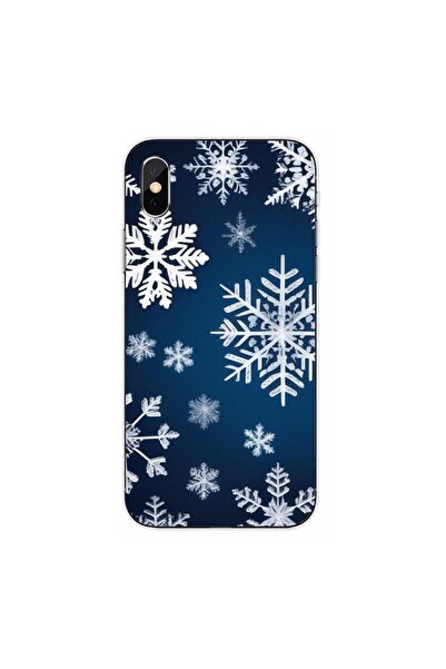OEM Θήκη συμβατή με Apple iPhone XS από σιλικόνη gel TPU με σχέδιο νιφάδας χι...