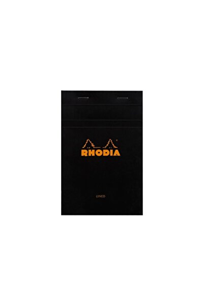 Rhodia Blocnotes 11 x 7 cm, capsat, 80 de pagini, Nr. 14, Basic, dictando negru